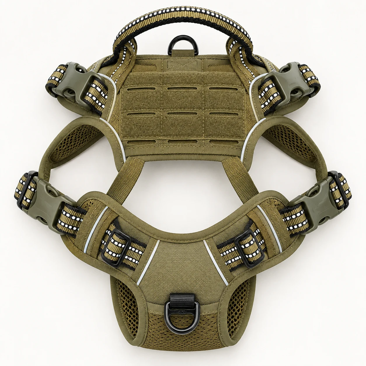 Tactical MOLLE Harness — MOLLE panels + handle